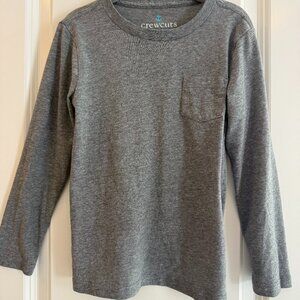 J Crew Factory Crewcuts Long Sleeve Gray Shirt Size 4-5